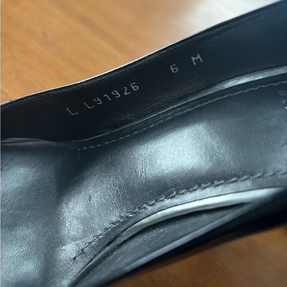 Stuart Weitzman Glossy Black Heels Size 6 - Picture 10 of 15